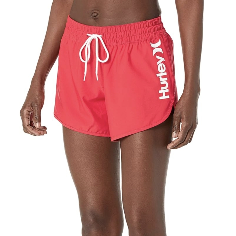 Hurley Women's Red Swim Shorts